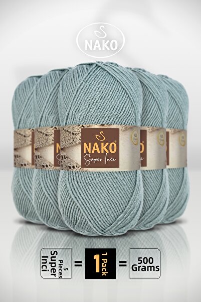 NAKO Σούπερ Ίντσι - 11537 Τσάγκλα - Πακέτο 5-τεμαχίων - 100γρ/260μ - Νήμα για...