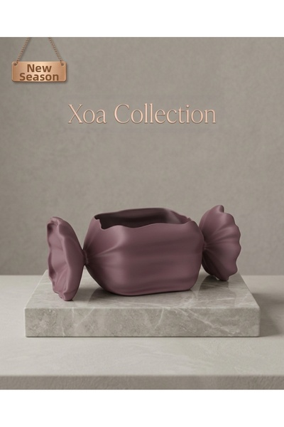 XOA Collection وعاء حلوى بتصميم خاص للعيد - وعاء تزييني للحلويات التركية وحام...