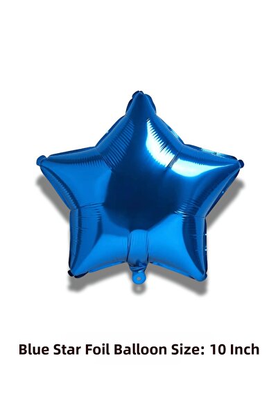 Bunloon Blue Star Foil Balloon 10 Inch Party Ornament Decoration