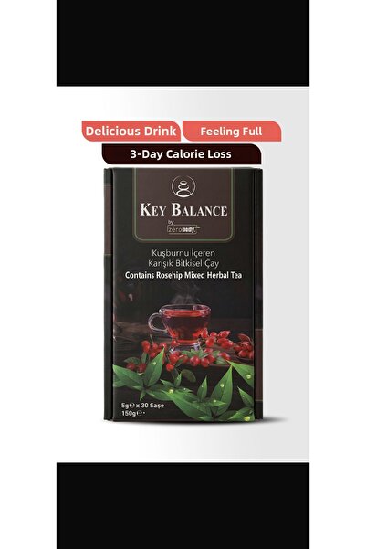 keybalance sağlık ve form شاي زيروبودي العشبي – 30 يومًا |   نكهة ثمر الورد |...