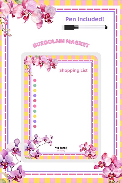 The Grade Activity Suport pentru note Summer-sil. Lista mea de cumpărături. S...