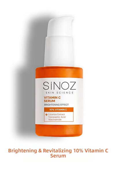SİNOZ سيروم الوجه المشرق والمنشط بفيتامين سي 10% 30 مل