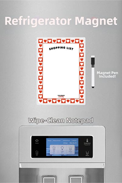 The Grade Activity Suport magnetic pentru note pentru frigider, lista de cump...