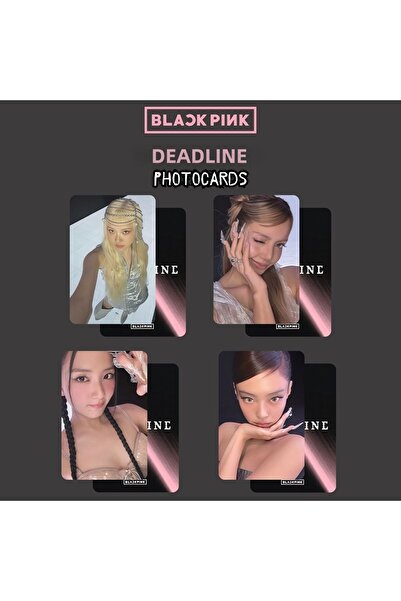 Kpop Dünyasi BLACKPINK '' Deadline '' Ασημένια Περιορισμένη Έκδοση Σετ Φωτοκα...