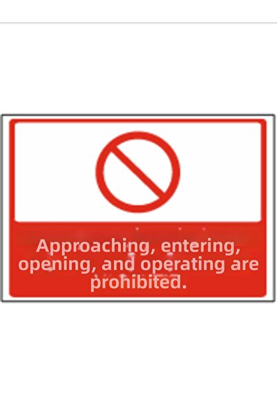 HiperAD Reklam الاقتراب والدخول والفتح والتشغيل ممنوعين، ديكوتا 3 مم فوركس تح...