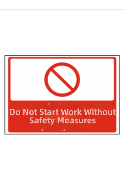 HiperAD Reklam بدء العمل دون اتباع إجراءات السلامة - طباعة ديكوتا - لافتة تحذ...