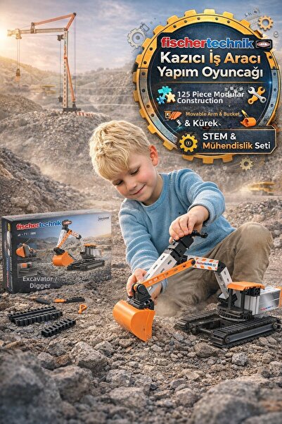 TOYFEST لعبة بناء مركبة حفرية من فيشترتكنيك، 125 قطعة |   الذراع المتحرك والم...