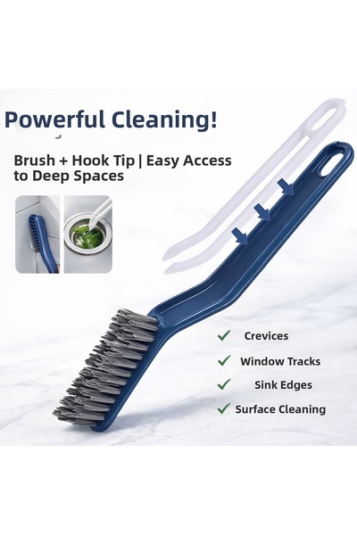 poswicon فرشاة تنظيف فواصل الحمام والمطبخ - منظف الأخاديد والصرف