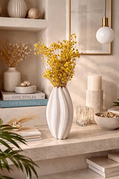 HARFA TEKNOLOJİ مزهرية إنجليزية عصرية مزخرفة بخطوط مزخرفة وتفاصيل دقيقة