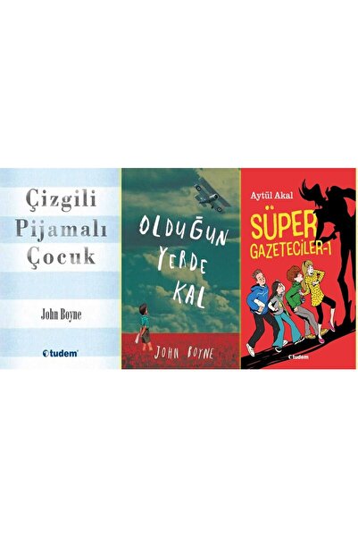 Tudem Yayınları SÜPER GAZETECİLER 1 - ÇİZGİLİ PİJAMALI ÇOCUK - OLDUGUN YERDE KAL