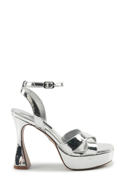 Nine West Veneza 5Pr Silver Women's Heeled Sandals