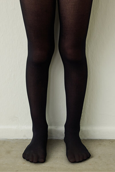 Penti Krásne tylové čierne pančucháče