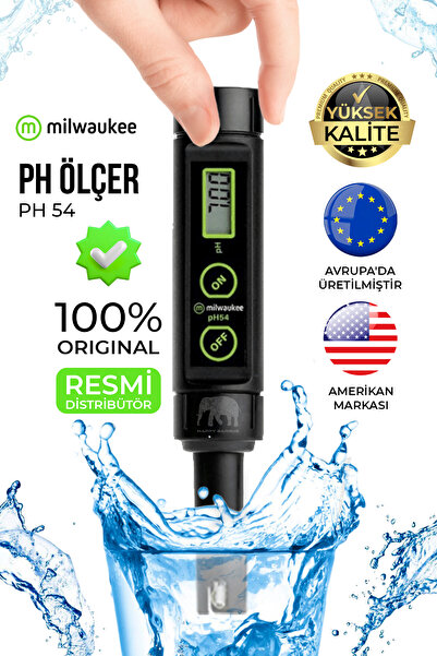Milwaukee Ph Ölçer -ph54-değiştirilebilir Problu-su Geçirmez-ph Aralığı:0.00-...