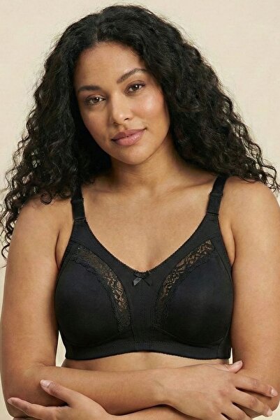 enmodaiçgiyim Crni Čipka detaljan grudnjak sa remenima, veliki Oblikuje figur...