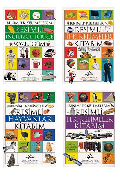 Çocuk Gezegeni Benim İlk Kelimelerim Bebek Gelişimi Seti 0-3 Yaş - 4 Kitap
