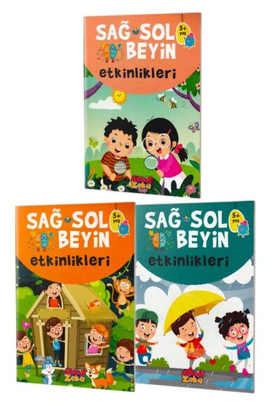 Aktif Düşünce Yayınları Sağ ve Sol Beyin Etkinlikleri Seti 5 Yaş