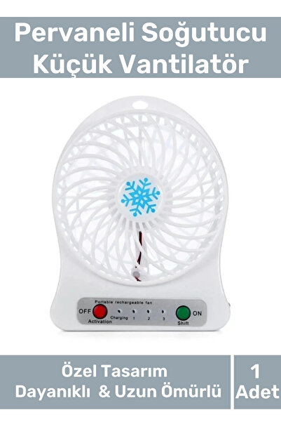Carlburn Özel Üretim Usb Şarjlı 3 Kademeli Sessiz Taşınabilir Mini Fan Pervan...