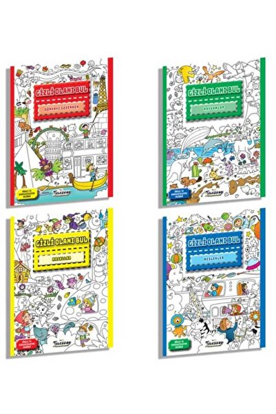 Teleskop Popüler Bilim Gizli Olanı Bul Seti - 4 Kitap Takım