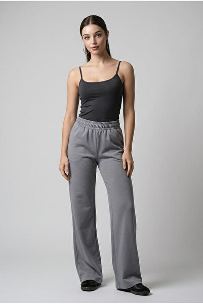 Seeh Sive duge ženske pantalone - široka nogavica i elastični struk SH191