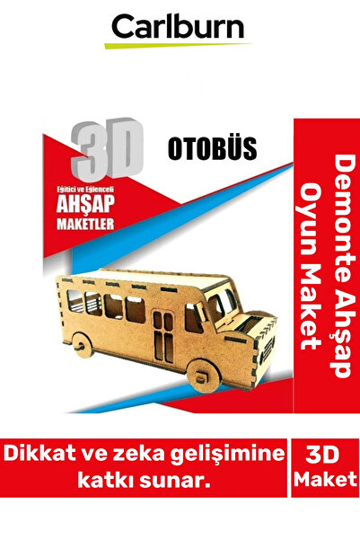 Carlburn 3 Boyut Eğitici Öğretici Zeka Geliştirici Boyanabilir Ebeveyn Çocuk ...