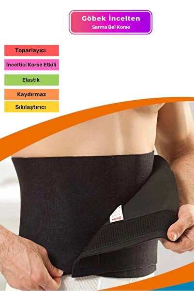 Carlburn Curea termică pentru talie cu efect de saună, din neopren, pentru sl...