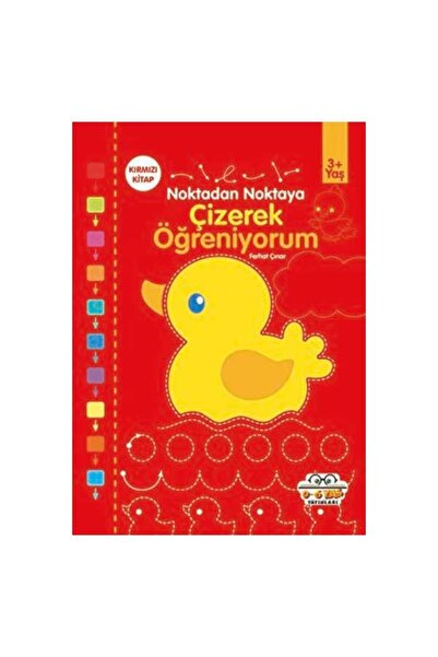 0-6 Yaş Yayınları Point to Point - I Learn by Drawing - Red Book (Ages 3+)