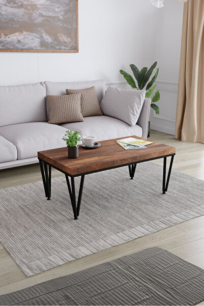 KIYMIK HOME 4008 Orta Sehpa Size Özel Üretim Gerçek Ağaç - Ceviz