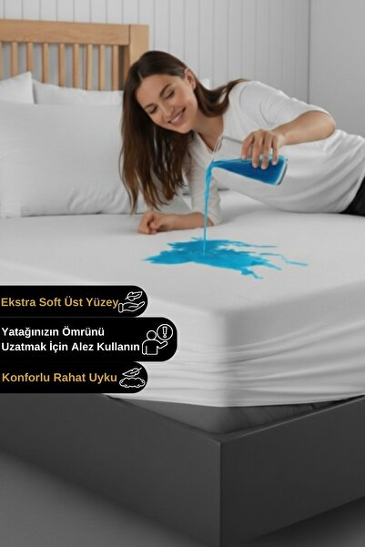 Senpai Μικρο-εφαρμοστό 100% υγρό αδιάβροχο στρώμα μονό-διπλού μεγέθους με πλή...