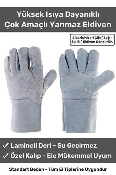 Carlburn Premium Serisi Yanmaz Isıya Dayanıklı Eldiven Kaynak Yangın Için Su ...