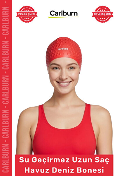 Carlburn # Cască de înot din silicon, anti-alunecare, impermeabilă, rezistent...