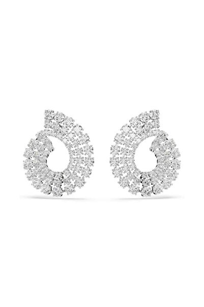 Swarovski 5705834 Swarovski Küpe Matrıx:Pe Round Whıte/Rhs