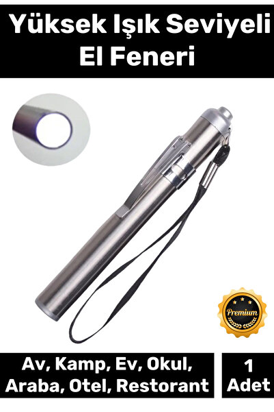 Carlburn Deluxe Cep Boyu Tek Modlu 50 Metre Menzilli 1 Pille Çalışan Beyaz Ay...