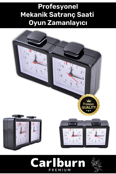 Carlburn Profesyonel Taşınabilir Pilli Turnuva Bonus Analog Mekanik Satranç S...
