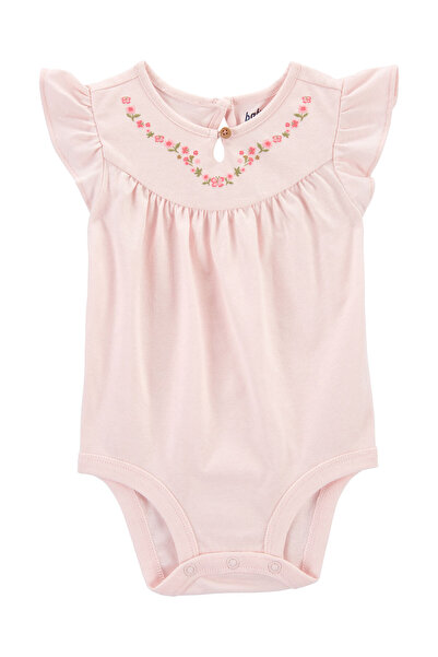 OshKosh Kız Bebek Kısa Kollu Body Pembe