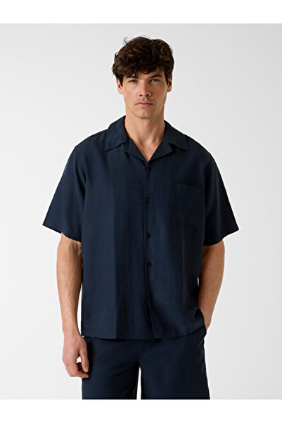 Guess Cămașă pentru bărbați Slub, model in