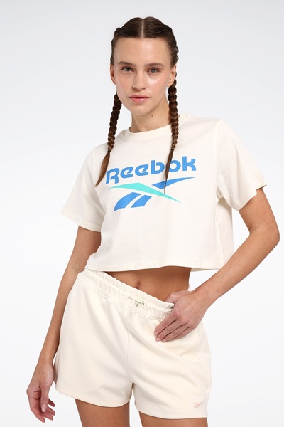 Reebok NEW ID REG CRP TEE Bej Kadın Kısa Kol T-Shirt