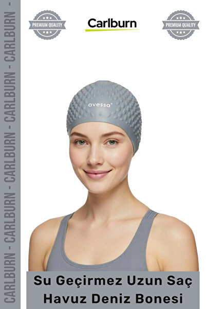 Carlburn #Bone Protivklizno Vodootporno Nepropusna silikonska kapa za plivanj...