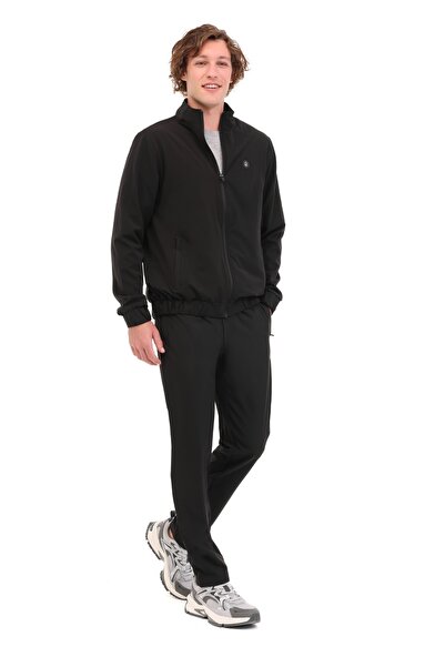 lumberjack M-Bs04 Woven T.Suit 5Pr Black Men's Tracksuit Set