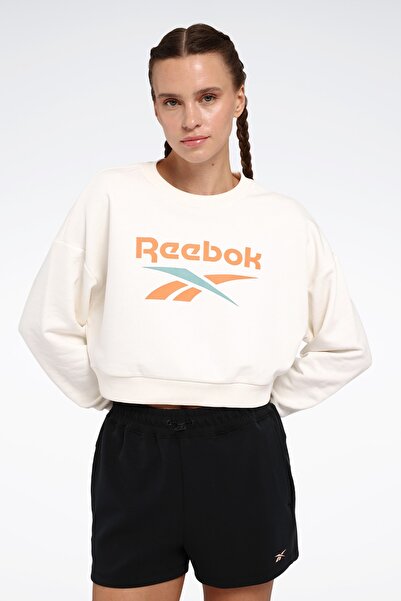 Reebok NEW ID CRP CREW Ekru Kadın Sweatshirt