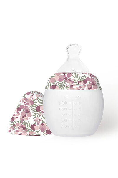 Elhee زجاجة رضاعة طبية من السيليكون مضادة للمغص 0 شهر+ ليبرتي ميموزا وردي 150 مل