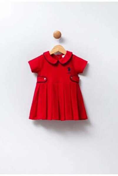 U.S. Polo Assn. KIZ BEBEK USB2460 ARMA DETAY ELBİSE GKP0218