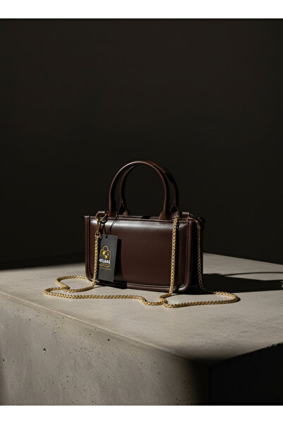 Atlaasbags Verona Acı Kahve Baget El, Omuz ve Çapraz Çanta