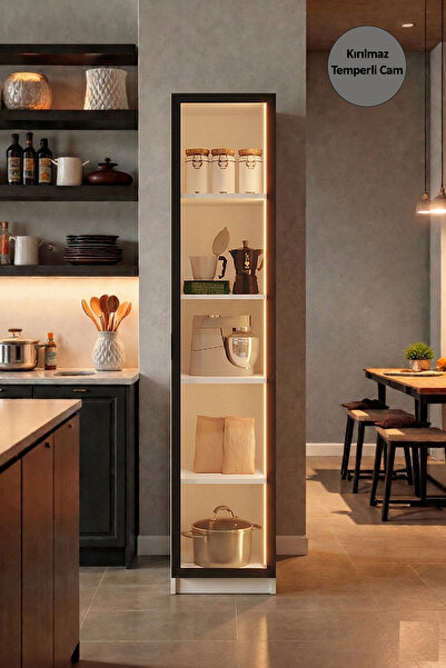 Avmpark Orea Tek Kapaklı Airfry Kiler Dolabı Çok Amaçlı Erzak Dolabı Beyaz