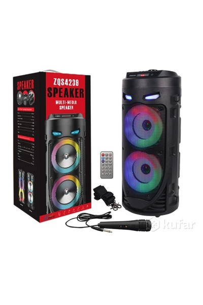JUNGLEE Karaoke Mikrofonlu Bluetooth Hoparlör Led Işıklı Taşınabilir Kablosuz Speaker