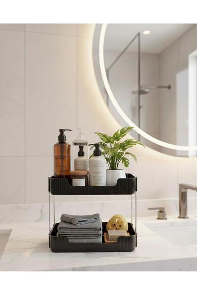 TR PEERLESS 2 KATLI SİYAH ORGANİZER