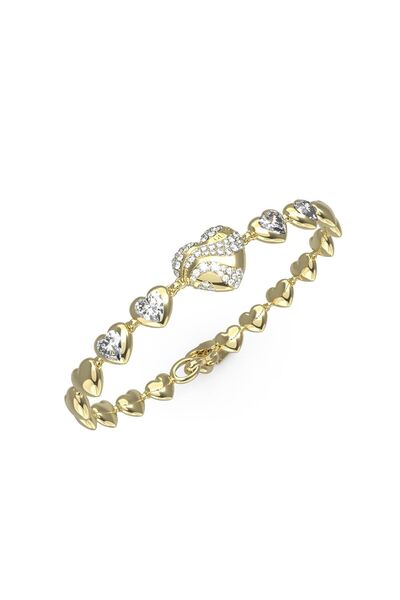 Guess JGUJUBB04492JWYGS سوار نسائي على شكل قلب