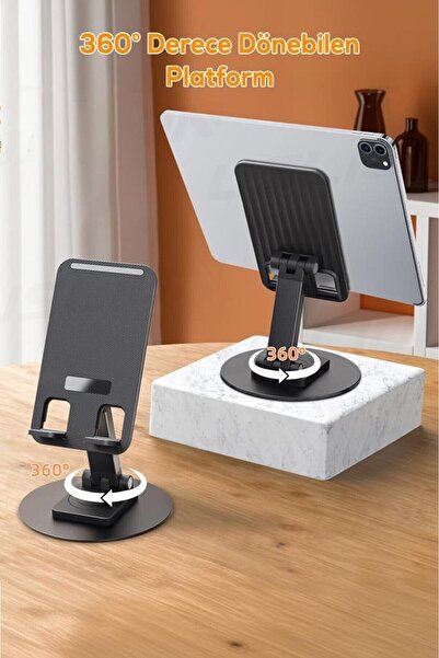 Duffa Metal Cep Telefonu Standı Çok Açı Ayarlanabilir Telefon Tutucu 360° Dön...