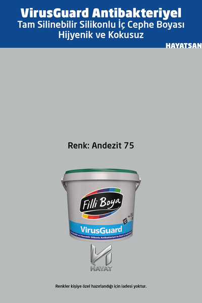 Filli Boya VirusGuard --Tam Silinebilir - Yıkanabilir Silikonlu İç Cephe Boya...
