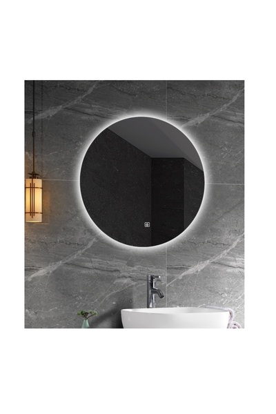 Trendy's Oglinda pentru baie TRENDY’S, circulara, cu senzor touch si LED – 60...