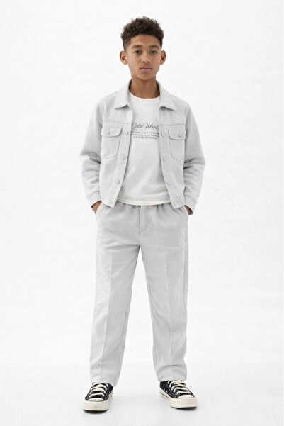 Kidmark Çocuk Modası Boy's Gray Gofre 3-Piece Set